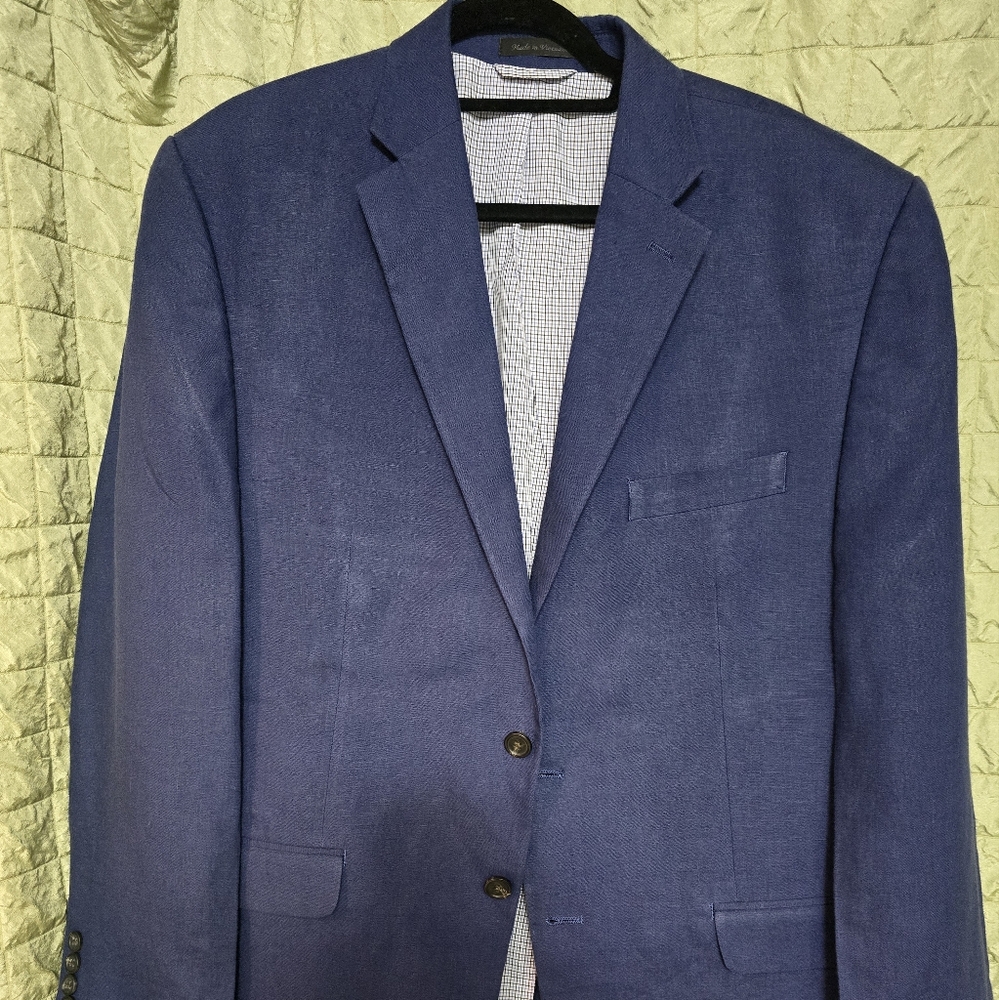 Chaps 100% linen mens blazer Size 44R